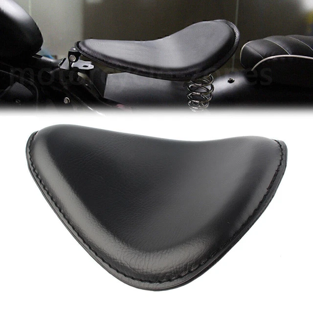 Cuscino sedile conducente singolo coprisedile nero per Harley Bobber Chopper