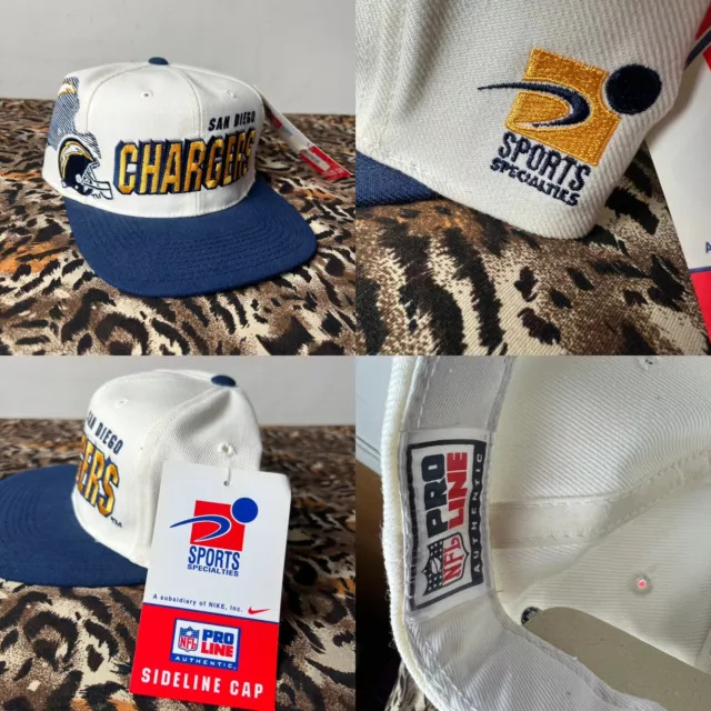 San Diego Chargers Sports Specialties Shadow snapback hat NFL Pro Line vtg NWT
