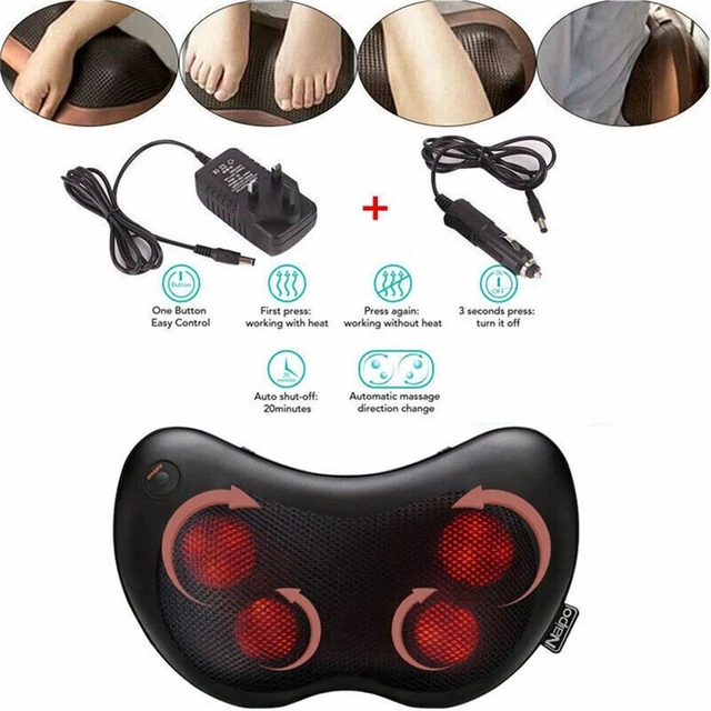du dos Soulagement de la douleur Soutien du cou Oreiller de massage Shiatsu