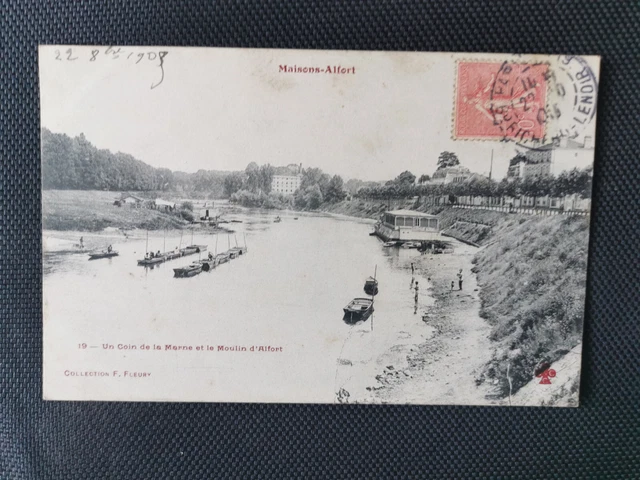 CPA 94 MAISONS-ALFORT - Un Coin de la Marne et le Moulin d'Alfort