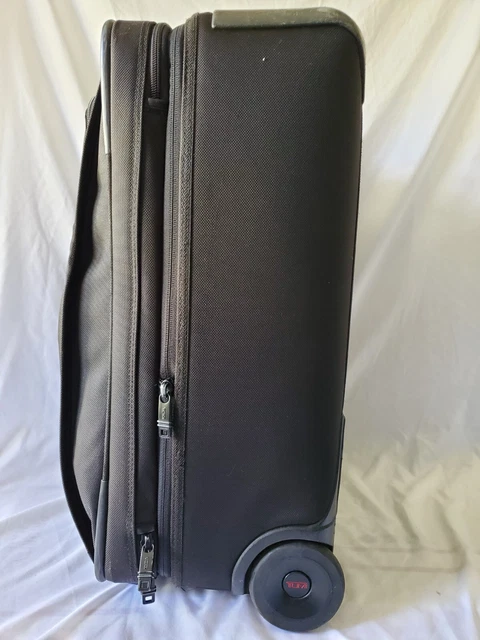 Tumi Black Luggage 20" Upright Wheeled Suitcase 10