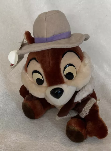 Vintage Rescue Ranger Chip 10" Plush Walt Disney World Disneyland Toy With Tags