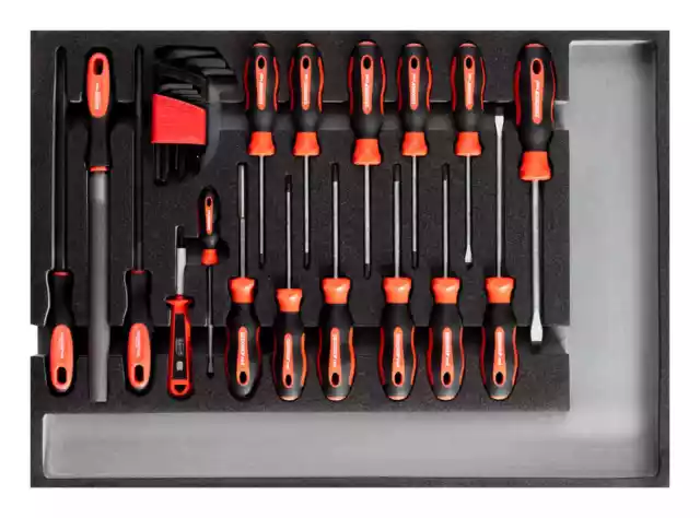 GEDORE RED Werkzeugsatz Schraubendreher + Feilen CT-Modul 26-teilig