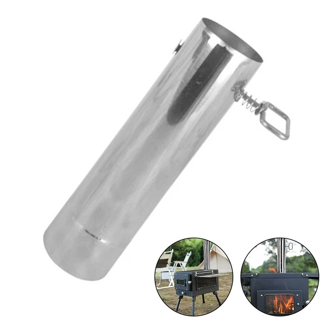 Jack Per Stufa Da Tenda In Fibra Di Vetro Ignifuga (300°C) – Anello Antifumo E Antiscottatura Per Camino