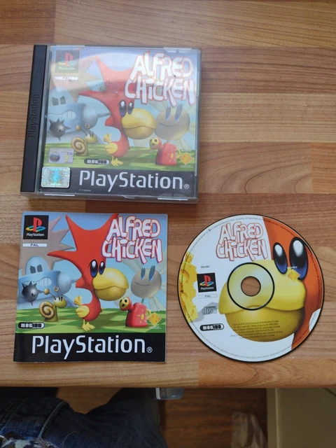 Alfred Chicken Sony PlayStation PS1 Game Complete PAL