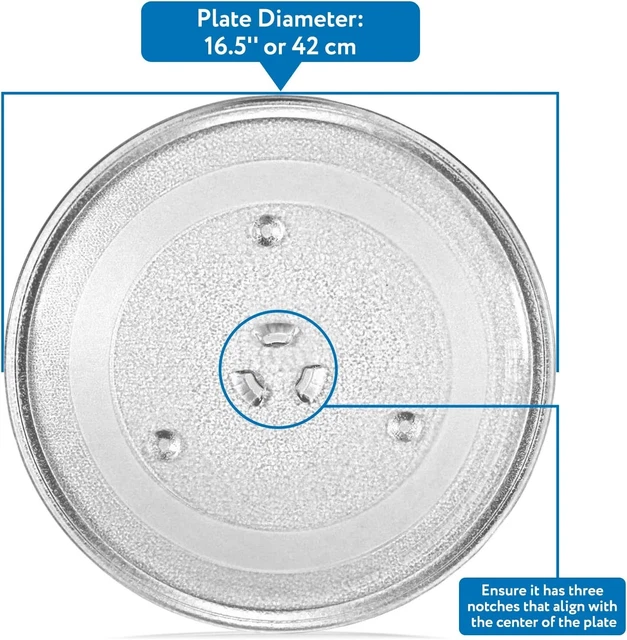 16.5’’ PANASONIC COMPATIBLE Microwave Glass Plate/Microwave Glass