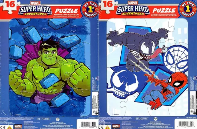 Cardinal Games Marvel Super Hero Adventures - 16 Pieces Jigsaw Puzzle - v6