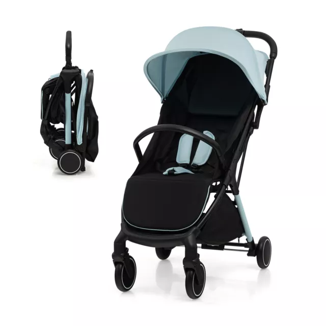 Baby Stroller w/ Detachable Seat Cover Folding Infant Carriage Travel Pushchair