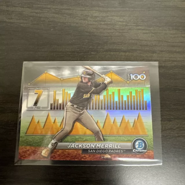 2024 BOWMAN TOP 100 Jackson Merrill réfractor San Diego Padres BTP7