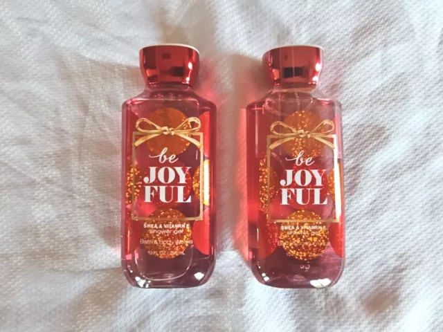Lote de 2 gel de ducha Bath & Body Works BE JOYFUL 10 OZ nuevo