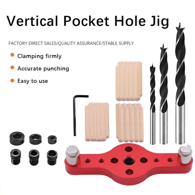 Self Centerin Vertical Hole Drilling Tool Round Dowel Punch  Woodworking Tools