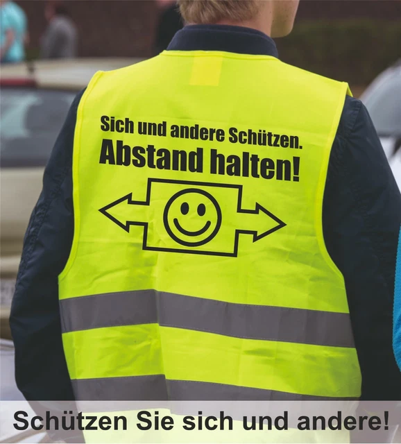 Warnweste Corona Schutz der Marke Würth mit hochwertigem Druck!