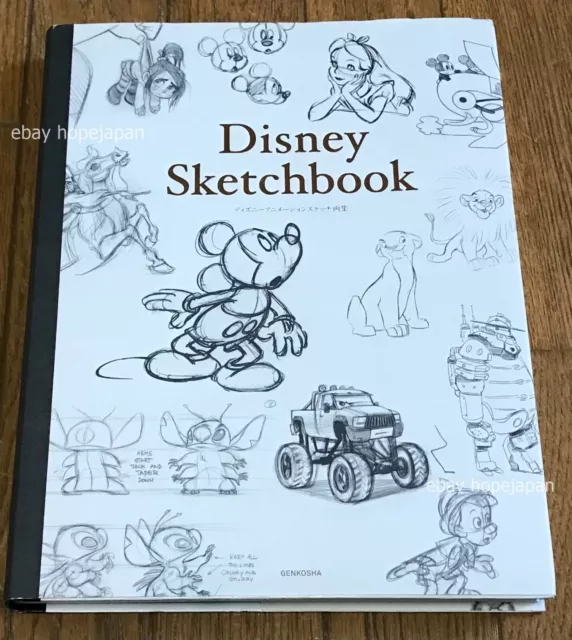 Disney Animation Original Sketches Art Book Disney Sketchbook From Japan New