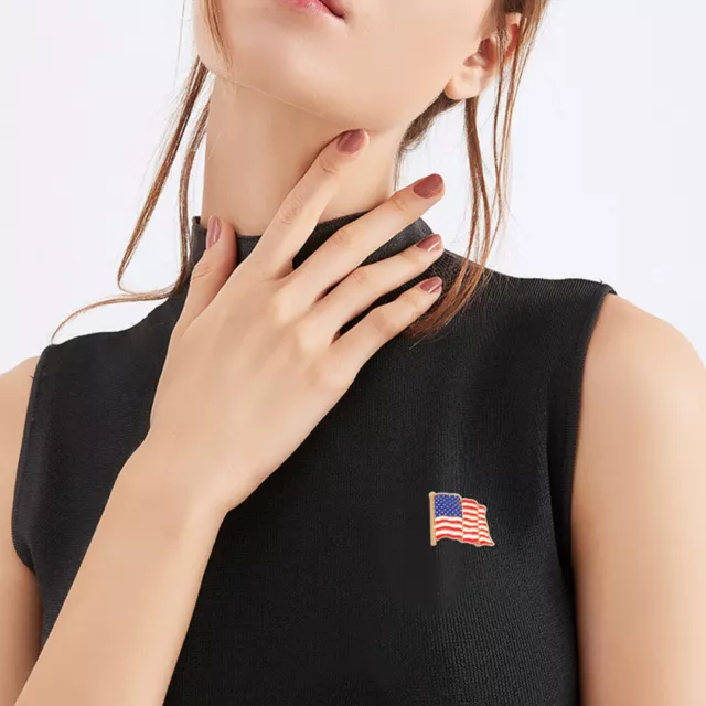 Usa National Flag Brooch Holiday Gifts European and American