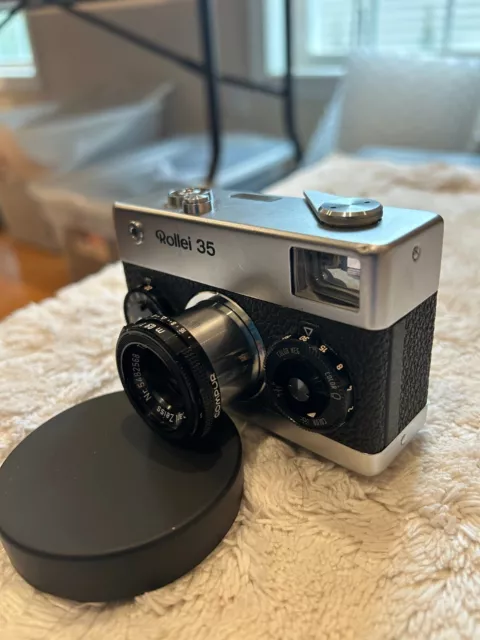 Rollei 35 Chrome Compact Film Camera w/ Tessar 40mm f3.5