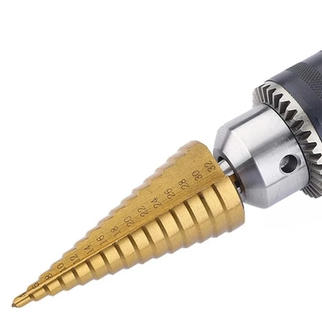 Ars 4-32mm Grand 15 Foret Conique Bout Titane Revêtu Trou Step drill bit