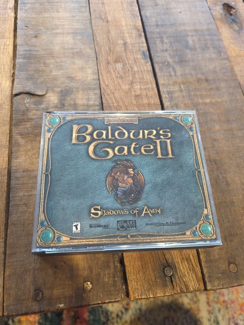 BALDUR'S GATE 2 II Shadows of Amn (PC, 2000) 4 Disc Set komplett