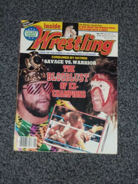 Inside Wrestling Magazine - May 1991 - Randy Savage Ultimate Warrior