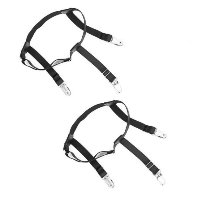 Men's Shirt Garter Suspenders & Sock Clips Set (2pcs)