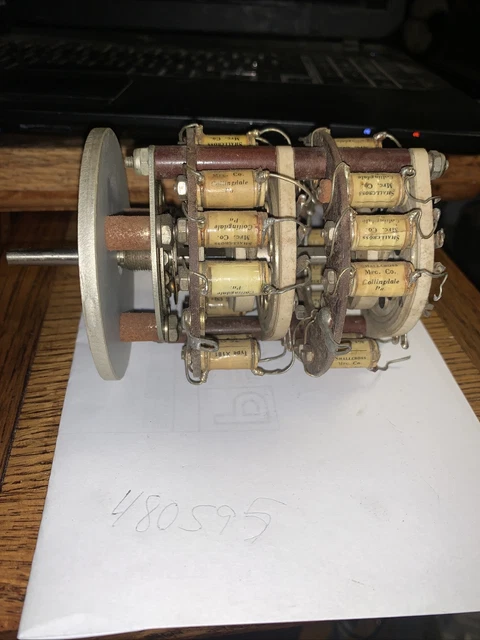 Vintage rheostat Rotary switch Potentiometer 480595 rare antique part free ship