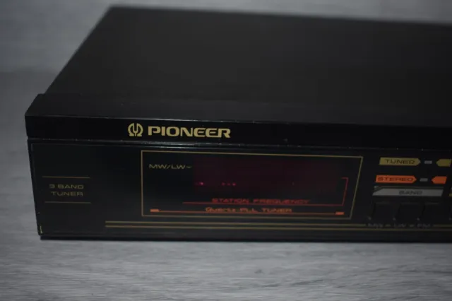 Pioneer Hi-Fi Synthesizer F-X55ZL AM FM Digital Radio Tuner Retro 80s