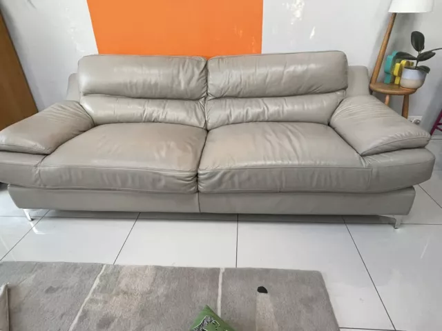 Argos Home Milano 4 Seater Leather Sofa