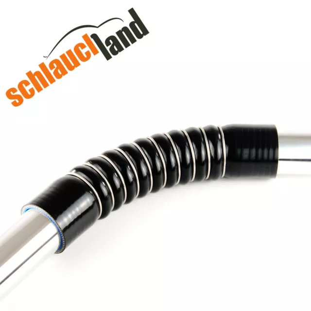 ULTRAFLEX Silikonschlauch ID 76mm schwarz***Ansaugschlauch 0-30° Winkel Flexibel 3