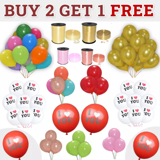 30 Pièces Transparent Ballons & Emballage Cadeau Rubans Pour Birthdays Mère Jour