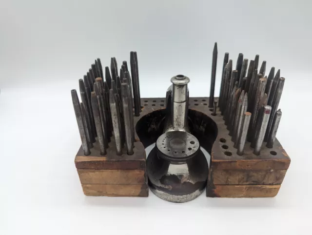 Vintage K&D KD 2011 Staking Jewelers Punching Base Tool Set Watchmaker