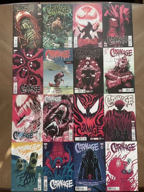Carnage (Marvel, 2015) #1,2,3,4,5,6,7,8,9,10-16 Conway Perkins Full Lot Set Run
