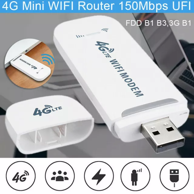 4G LTE Stick Dongle Netzwerkkarte USB Router Wireless WiFi Modem Mobile Hotspot