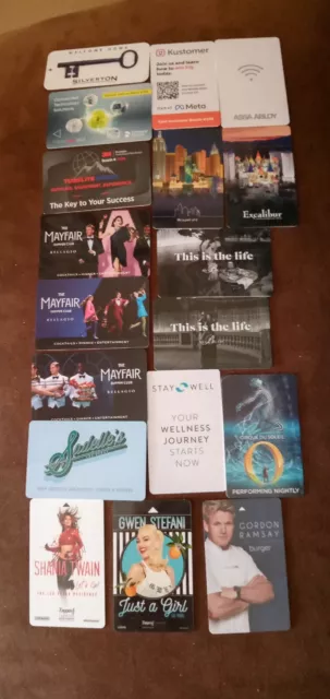 las vegas casino, 44 hotel room keys all different