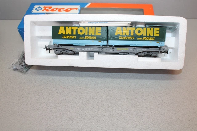 Wagon De Transport SNCF Roco 74539 Échelle H0 - Neuf - 2 Compartiments