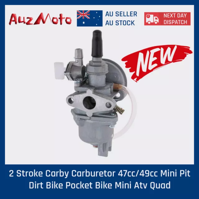 2 stroke Carby Carburetor 47cc/49cc Mini Pit/Dirt bike Pocket bike mini Quad atv