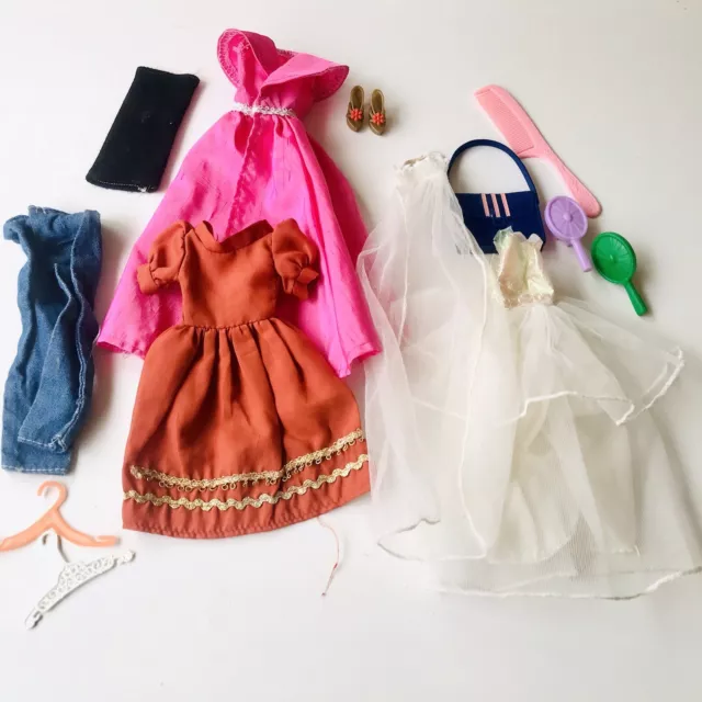 Vintage Barbie Doll Clothing Lot Bulk Bundle