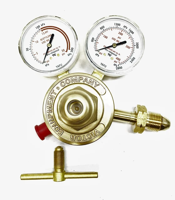 Victor Heavy Duty Welding Regulator Set – Oxygen SR350D & Acetylene SR360A – New Open Box-461755