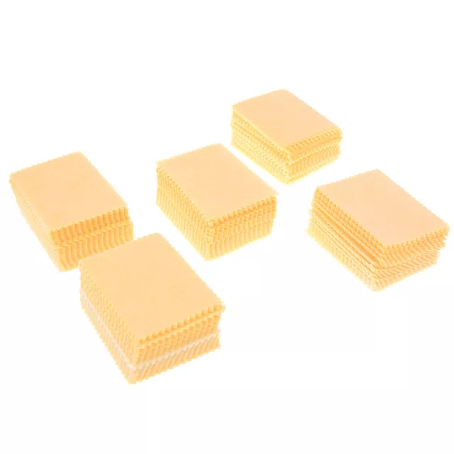 100 un. paños de limpieza de microfibra amarilla para tableta teléfono celular computadora portátil LCD ScA_reino Unido