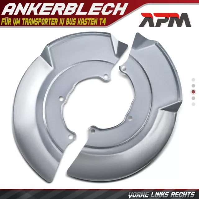 2x Ankerblech Bremsscheibe Vorne L & R für VW Transporter Bus T4 Kasten 90-03