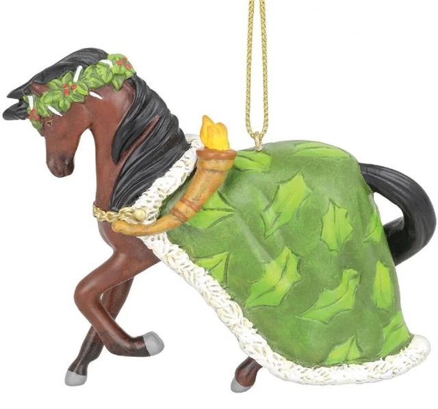 TRAIL OF PAINTED Ponies "Spirit Of Christmas Present" Ornament New Free