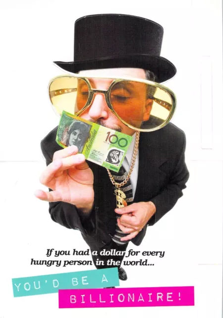 V14497 Australia Avant Card #14497 You'd be a Billionaire postcard