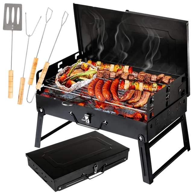 Holzkohlegrill Picknickgrill Kleiner Grill Klappgrill Tragbare BBQ Grill GC0015