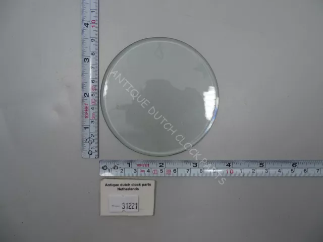 Flat Round Glass With A Beveled Edge Ø 3 1/2″ Or 8,9 Cm