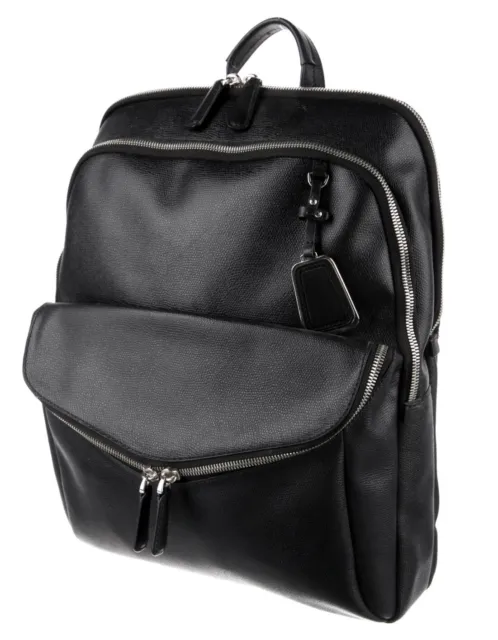TUMI Sinclair Harlow  Black Saffiano Leather Laptop Backpack 79381D2 $600