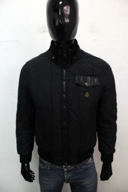 RefrigiWear Giubbotto Uomo Taglia S Giubbino Nero Invernale Coat Giacca Jacket