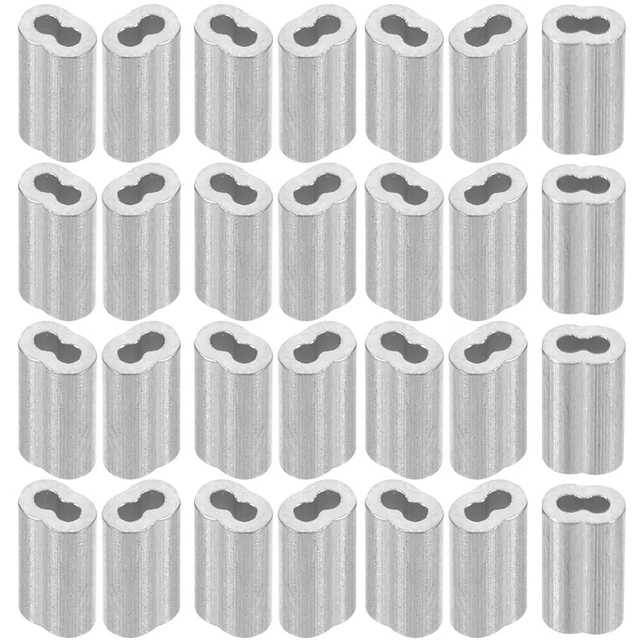 100 Pcs Serre-câble Embouts De Sertissage Manchons Outil Métallique Suite