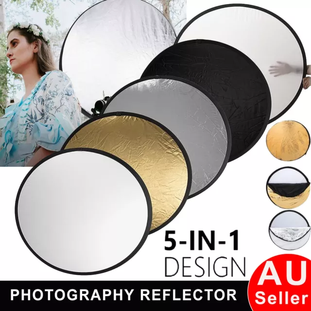 5in1 Photo Reflector Studio Photography Light Multi Collapsible Light Reflector