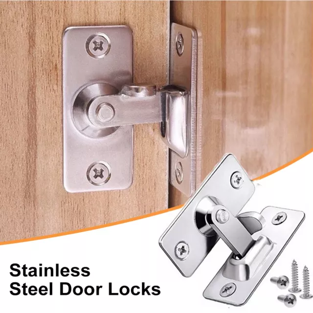 90° Right Angle Door Latch Door Locks Bolt Barn Sliding Door Flip Door Buckles