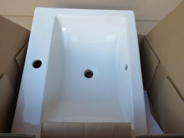 American Standard Studio Drop-In Bathroom Sink, Center Hole, White 0643001.020