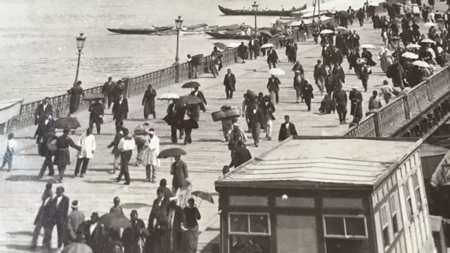 Constantinople Istanbul Turkey Ottoman Galata Bridge Sebah Large Photo