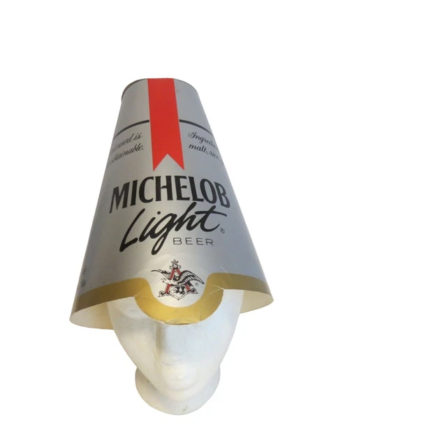 1987 Michelob Light Beer Cardboard Advertising Print Hat Take Back the Night VTG
